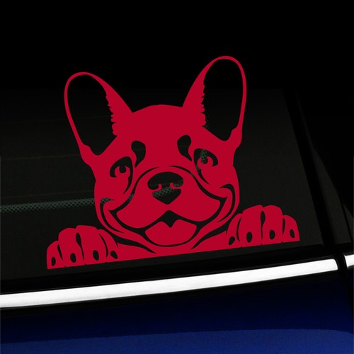 Peeking Frenchy - Cute French Bulldog Sticker Decal - You choose the color - Foto 14 di 26