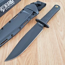 Cold Steel Recon Scout Fixed Knife 7.5" 52100 Steel Blade Black Kray-Ex Handle