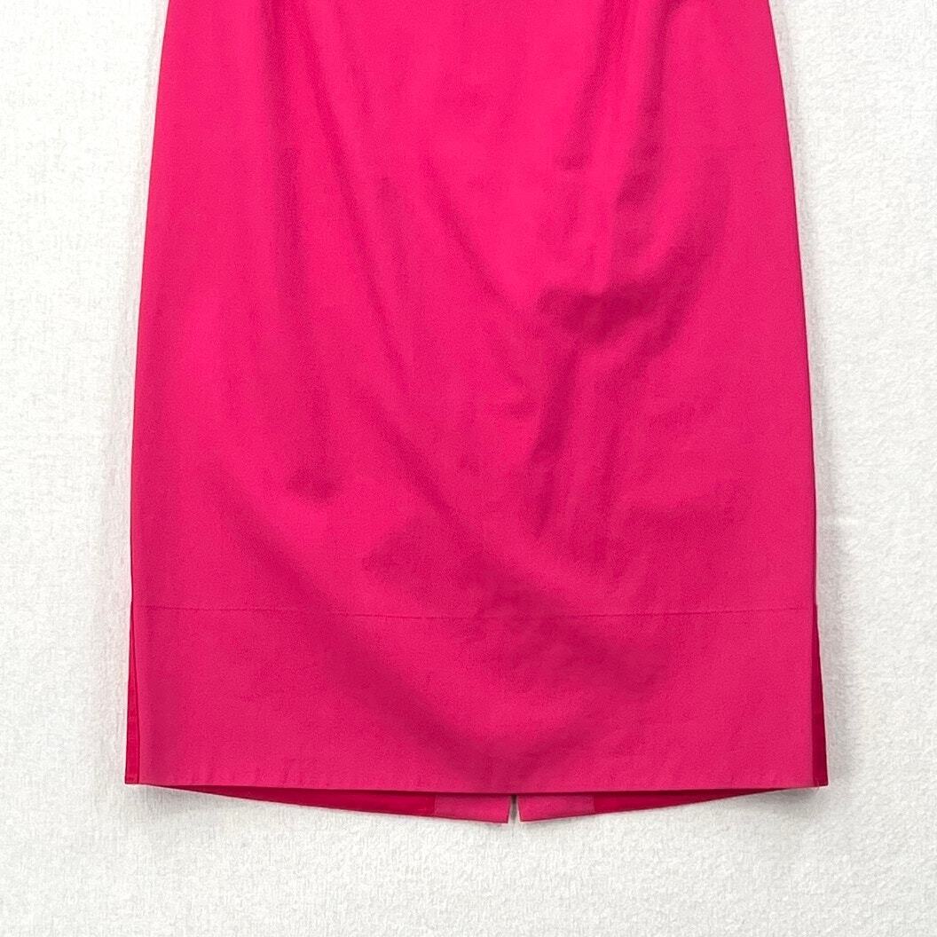 YVES SAINT LAURENT gonna a matita vintage donna 6 rosa caldo lunghezza ginocchio lusso