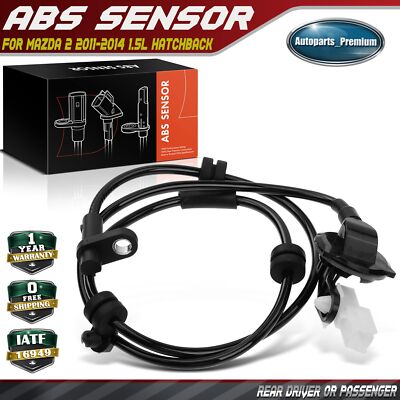 ABS Wheel Speed Sensor for Mazda 2 2011-2014 1.5L Hatchback Rear Left or Right