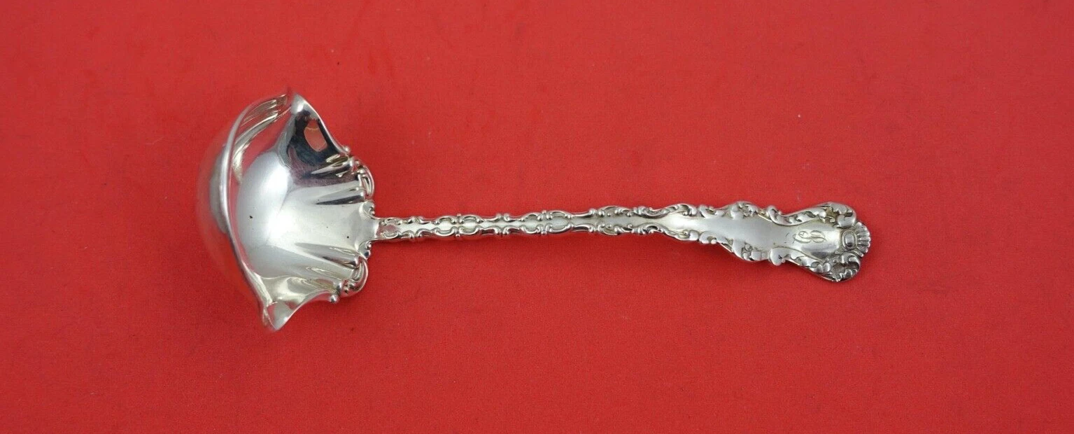 Saint Louis by Watson Sterling Silver Sauce Ladle Double Spouted fluted 6"