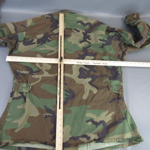 Vintage U.S. Army Camouflage Field Jacket Men's Size Large Long Camo Chore Coat - Bild 9 von 11