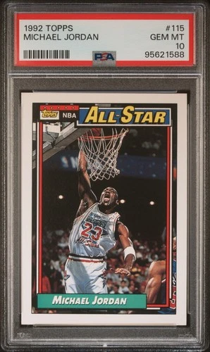 1992-93 Topps Basketball Michael Jordan #115 PSA 10
