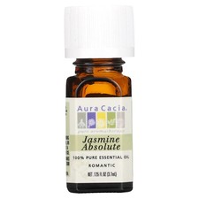 100 Pure Essential Oil, Jasmine Absolute, 0.125 fl oz 3.7 ml 
