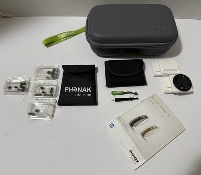 PHONAK HEARING AIDS ZIP OPEN CARRY CASE & CERUSHIELD DISK V2.0 098-0445 BUNDLE