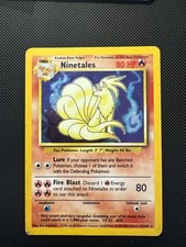 Ninetales 12/102 Base Set Unlimted Holo MP Condition