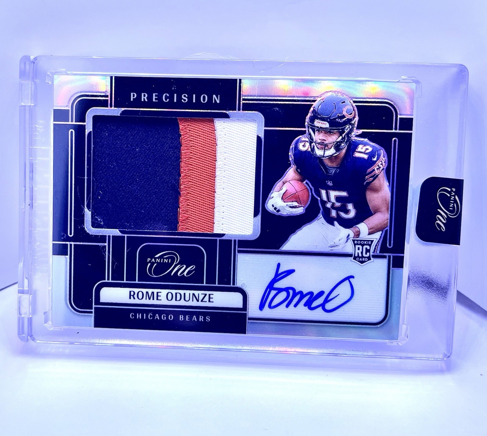 2024 Panini One - Precision Rookie Patch Autographs Rome Odunze 52/99 RC)