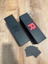 Pokemon TCG Team Rocket Card Case w/ Card Dividers - Storage Organizer FREE SHIP