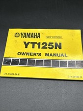 Yamaha YT125N Owner?s Manual 1984 Vintage Handbook Printed In Japan