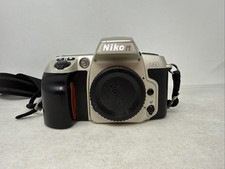 Nikon N60 Silver Black Auto-Focus 35mm Film SLR Camera Body w/ Strap