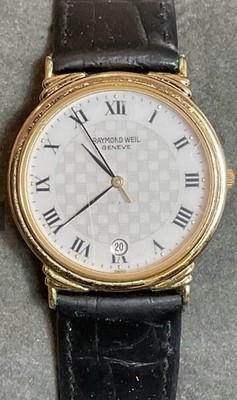 🌑🌕Luxurious Raymond Weil Geneve 5531 Gold Plated 18K Unisex