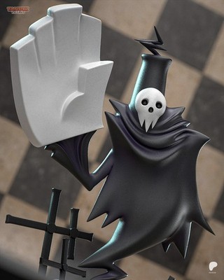 Lord-Death - Soul Eater 1/6 FanArt Figure Statue Unpainted 3d Print Unassembled