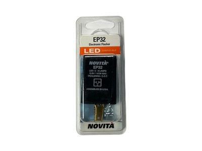 NOVITA EP32 LED Electronic Flasher Relay 3-Prong 12.8V Turn Signal Hazard