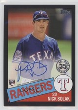 2020 Topps 1985 Topps Baseball Auto Black 27/199 Nick Solak #85A-NSO Auto 05gv