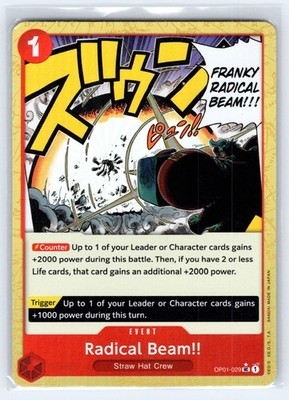 Radical Beam!! (Textured Foil) UC Premium Booster -The Best- OP01-029 NM
