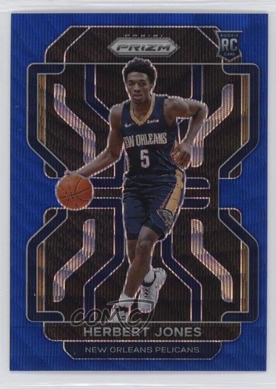 2021-22 Panini Prizm Blue Wave Prizm Herbert Jones #329 12z3