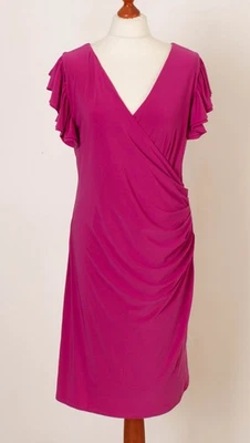 Damen JOSEPH RIBKOFF Kleid Alpenveilchenfarbe Kurzarm Größe D 40 13710 - Bild 1 von 4