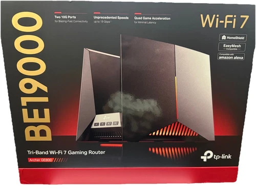 NEW TP-Link Archer GE800 Tri-Band BE19000 Wi-Fi 7 Gaming Router.