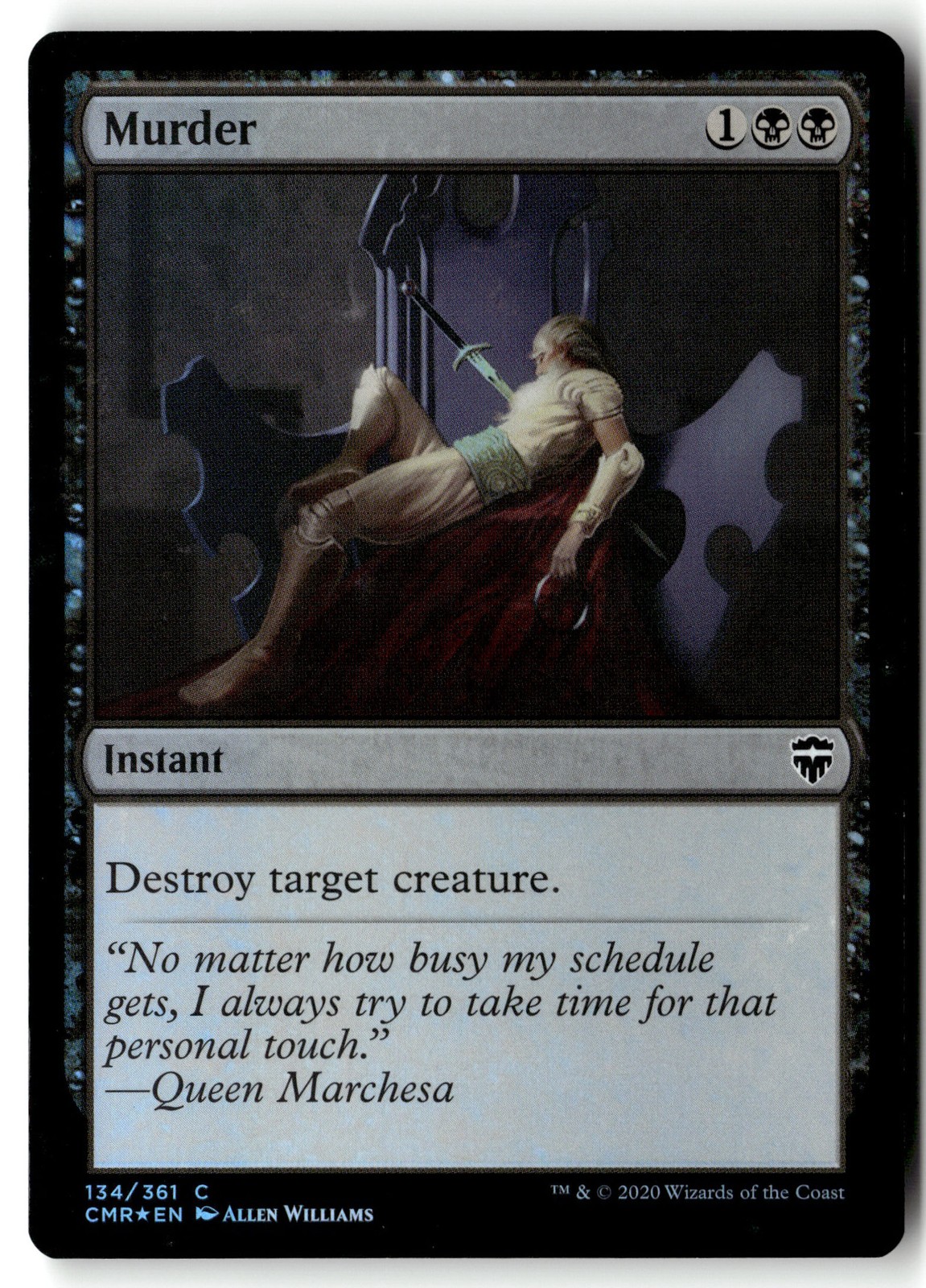 Murder 101 Magic 2013 (M13) FOIL Lightly played+ GIFT