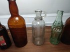Lot Of 6 Vintage Bottles Coke, Milk Bottle, Beer, Canada Dry and More  — photo 9