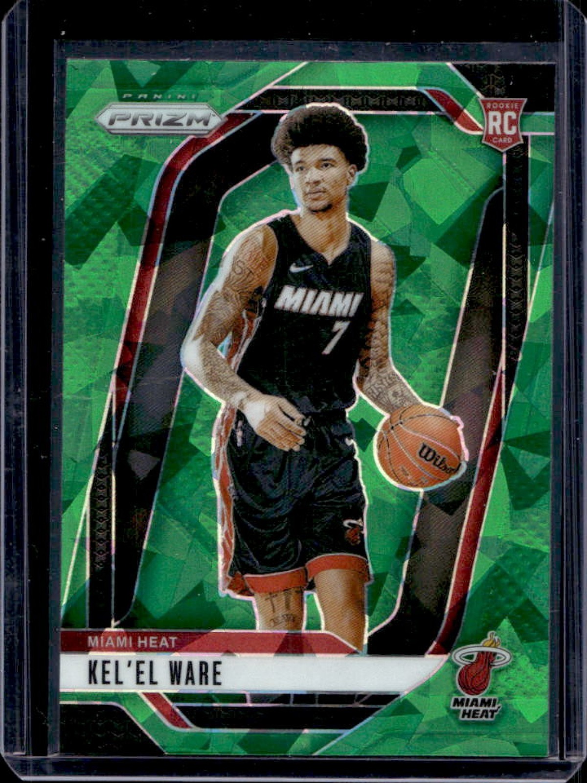 2024-25 Prizm Kel'el Ware RC Green Ice Rookie #248 Heat