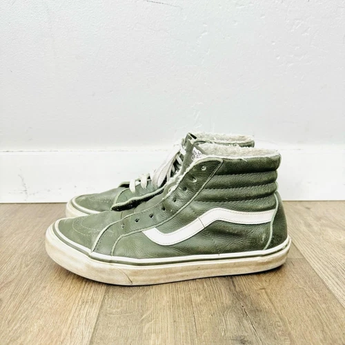 Sneakers alte Vans Wendy giovanili verdi taglia ragazza taglia K11