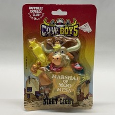 1993 COWBOYS Of Moo Mesa Night Light Marshall NIP Wild West Animated Series