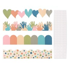 Boho Bulletin Board Borders Classroom Colorful Bulletin Board Borders Scallop...