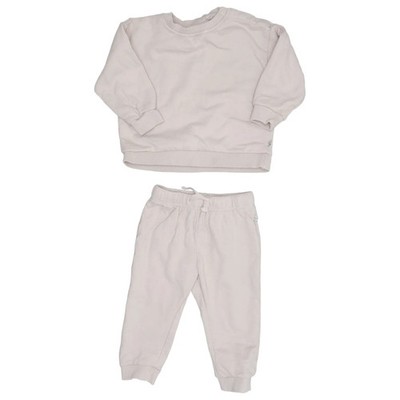 Bebe, Freizeitanzug, Größe: 80, Bio-Baumwolle, Beige, Einfarbig, Sweat #1PY