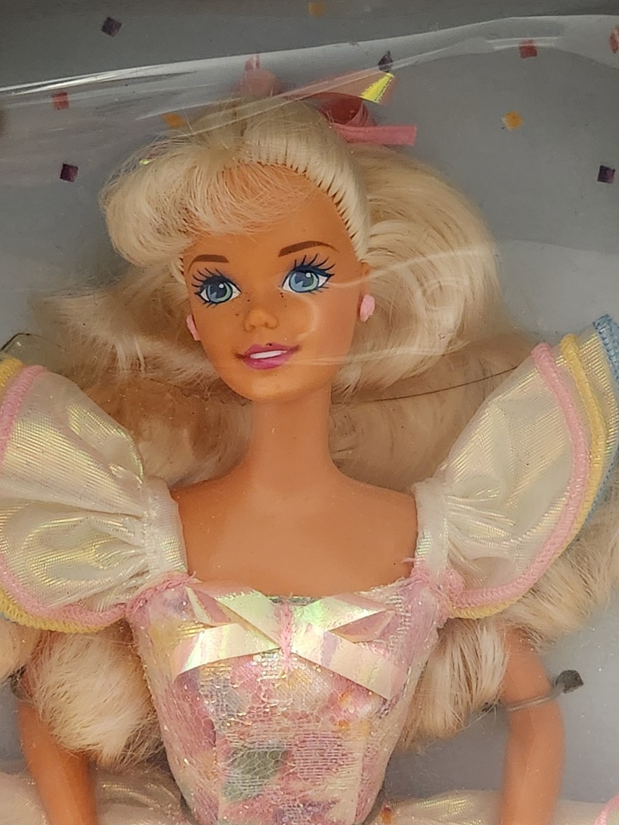 Barbie 1995 Happy Birthday Doll Mattel #14649 NRFB Vintage White