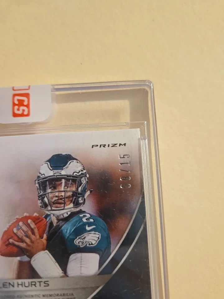 2020 PANINI SPECTRA DUAL RPA JALEN HURTS AND JALEN REAGOR  8/15 EAGLES SB MVP - Image 3 of 3