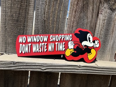 Don t Waste My Time! Handmade American Traditional Tattoo Shop Sign