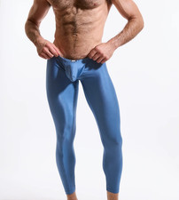 N2N Bodywear Men's Stretchy Primal Pouch Tight, Size M Blue NWT