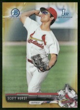 2017 Bowman Draft #BDC-126 Scott Hurst Chrome Gold Refractor #/50