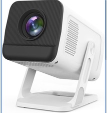 Mini Projector with WIFI 6 and Bluetooth, Smart Projector Supports 4K 1080P