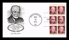 DR JIM STAMPS US COVER PRESIDENT DWIGHT D EISENHOWER 8C BOOKLET FDC ARTMASTER