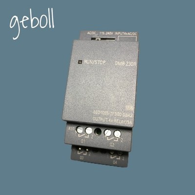 SIEMENS LOGO DM8230R OUTPUT 4x RELAIS/5A 6ED1055-1FB00-0BA2 RUN/STOP DM8 230R