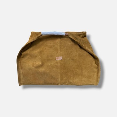 Staud Women's Brown Suede Leather Handle Ronnie Hobo Bag