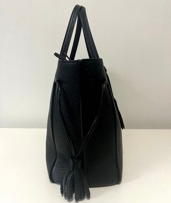 Longchamp Penelope Leather Tote Bag (Black) women hand bag purse