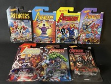 Hot Wheels Marvel Avengers Complete Set of 8 Iron Man Hulk Captain America Thor