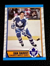 1989-90 O-Pee-Chee Hockey #277 Dan Daoust - Maple Leafs (B)