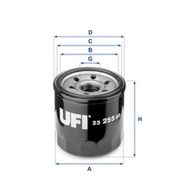 Ufi 23.255.00 ÖLfilter FüR Bedford, Chery, Chevrolet, Daewoo, Daihatsu, Nissan