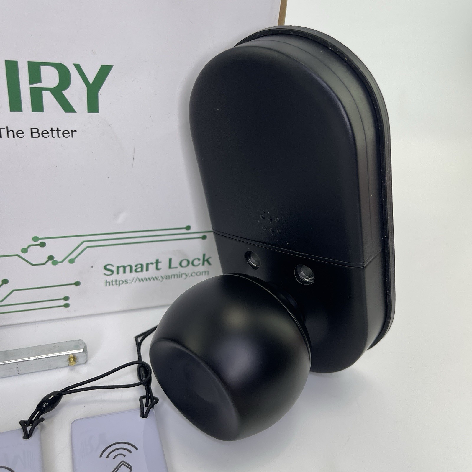 Yamiry Keypad Smart Door Lock with Knob, Keyless Entry Digital, Fingerprint ANSI