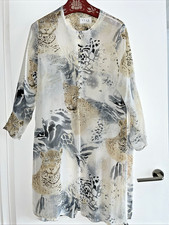 AZAR Long Tunic Style Too with Sllits Size 14 Excellent  Leopard Face Print