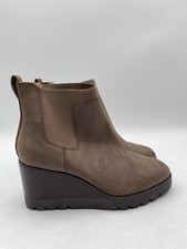 Women s Crown Vintage Marleen Brown Pull On Ankle Boots Size 10 W