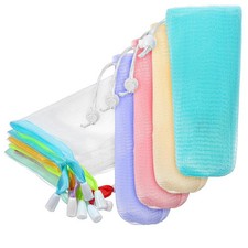 14 Pcs Soap Bags Exfoliating Mesh Soap Pouch Foam Net Soaps Saver Bubble Net ...