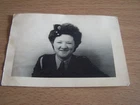 WW2 Military Woman in Uniform Vintage Photo Ruby Belgium Officers Mess 1945