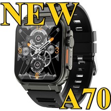 Men's Smartwatch - Bluetooth Touch Screen Fitness Tracker with Sleep Monitor