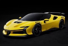 BBR 1/18 Ferrari SF90 XX Stradale Yellow 3-Layer Model Car with Case New