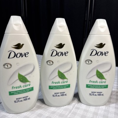 Dove Body Wash 3-Pack   Fresh Care - 15.2 Oz - New